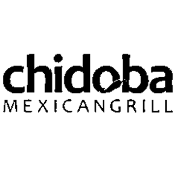 Logo von Chidoba Mexican Grill in schwarzer Schrift auf weißem Hintergrund.